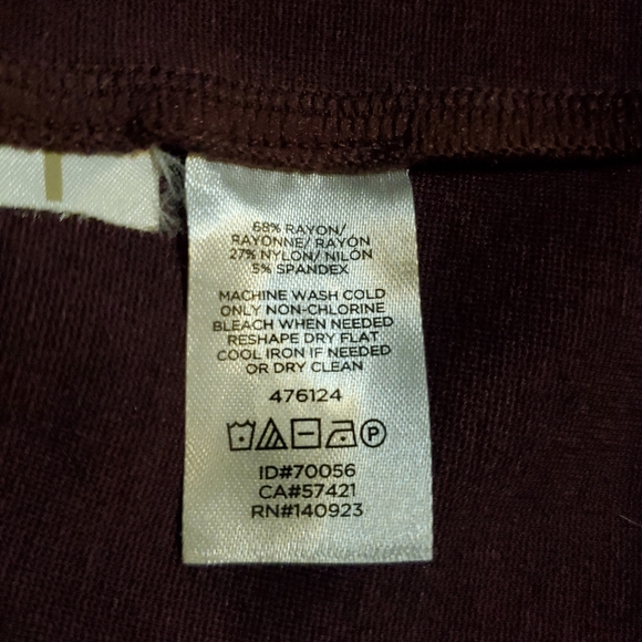 Loft Womem's Ponte Purple Pull-on Casual Pant Leggings Medium - Picture 5 of 6